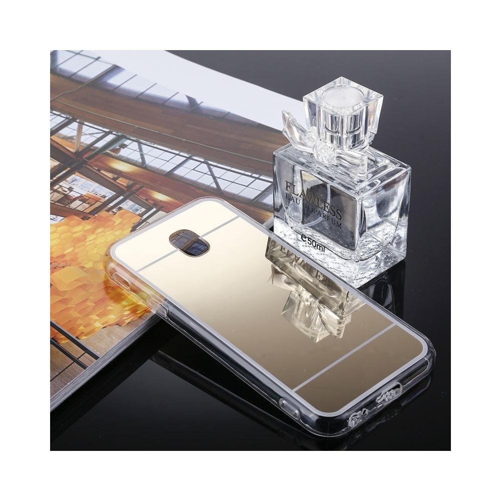 Wewoo - Coque renforcée or pour Samsung Galaxy J3 2017 Version EU Acrylique + TPU Galvanoplastie Miroir De Protection Couverture Arrière Cas - Coque, étui smartphone