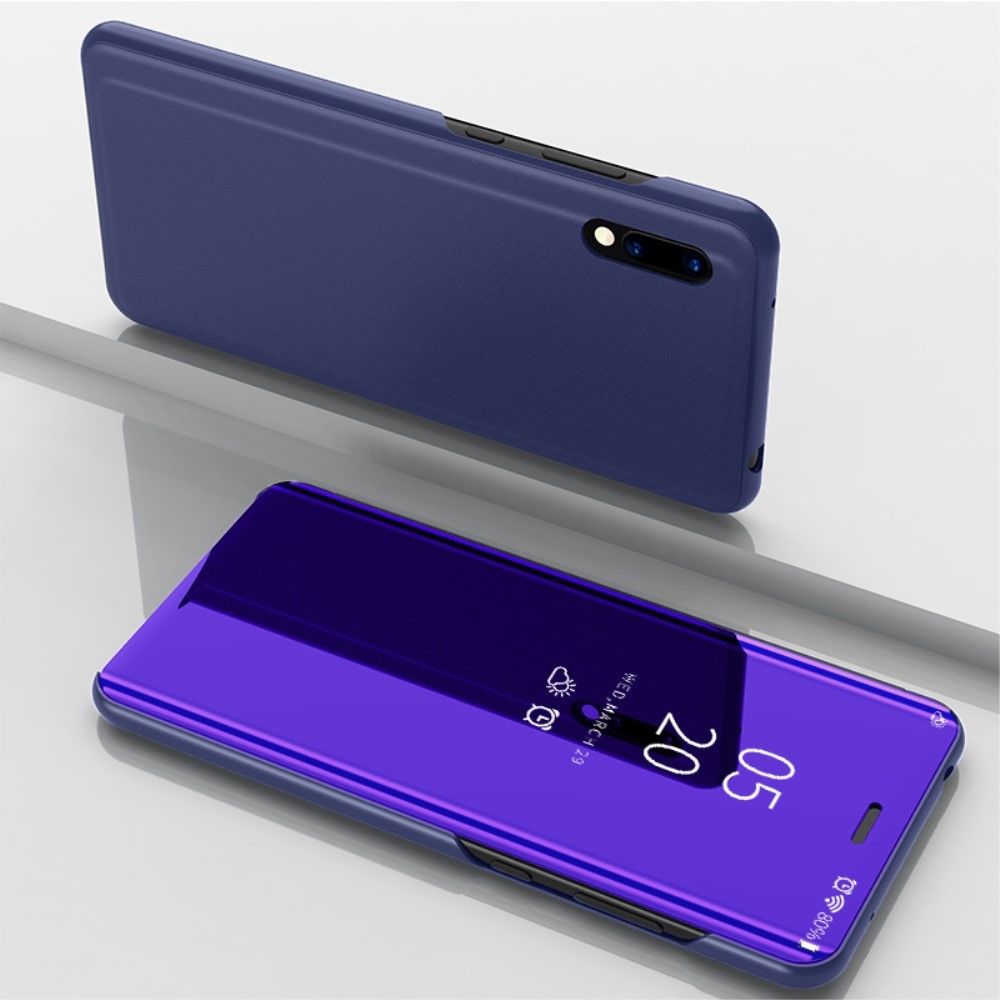 marque generique - Etui en PU support de rétroviseur pour vitre de rétroviseur bleu foncé pour votre Huawei Enjoy 9/Y7 Pro (2019) - Coque, étui smartphone