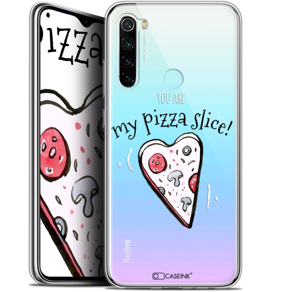 Caseink - Coque Pour Xiaomi Redmi Note 8 (6.3 ) [Gel HD Collection Love Saint Valentin Design My Pizza Slice - Souple - Ultra Fin - Imprimé en France] - Coque, étui smartphone