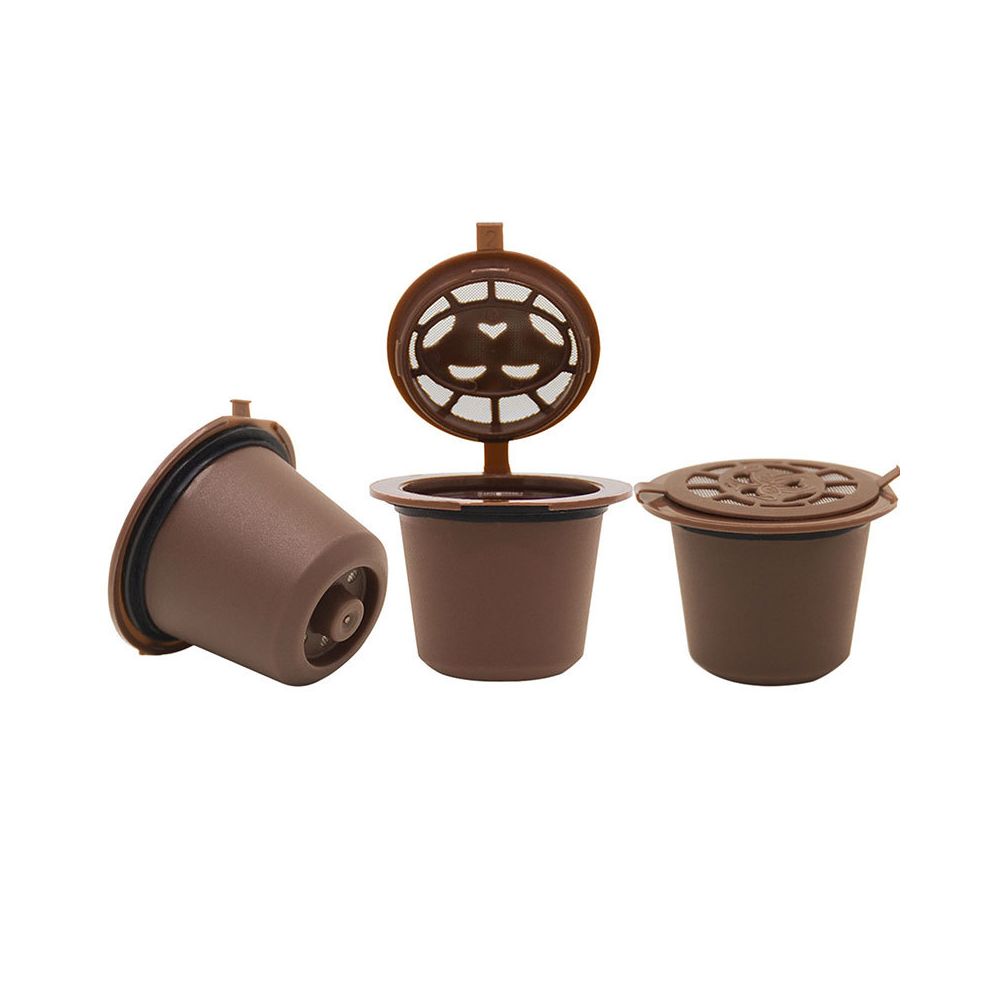 Shop Story - Pack de 6 Capsules Rechargeables Compatibles Nespresso - Marron - Dosette café