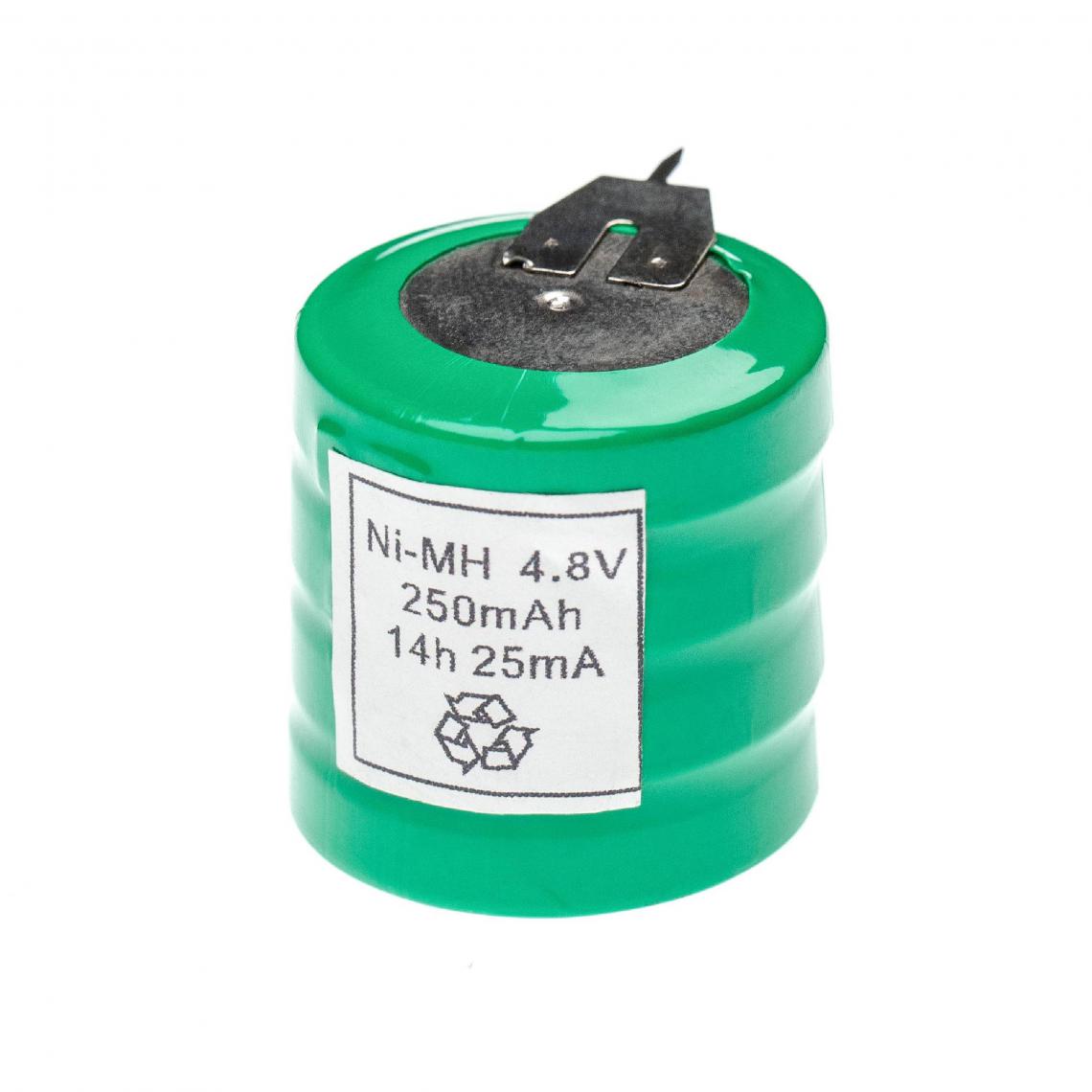Vhbw - vhbw NiMH pile bouton de remplacement pour type V250H 3 épingles 250mAh 4,8V convient pour les batteries de modélisme etc. - Autre appareil de mesure
