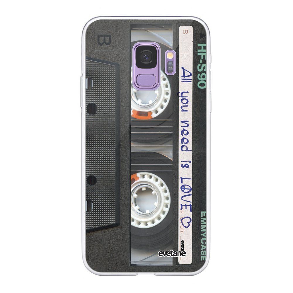 Evetane - Coque Samsung Galaxy S9 360 intégrale transparente Cassette Ecriture Tendance Design Evetane. - Coque, étui smartphone