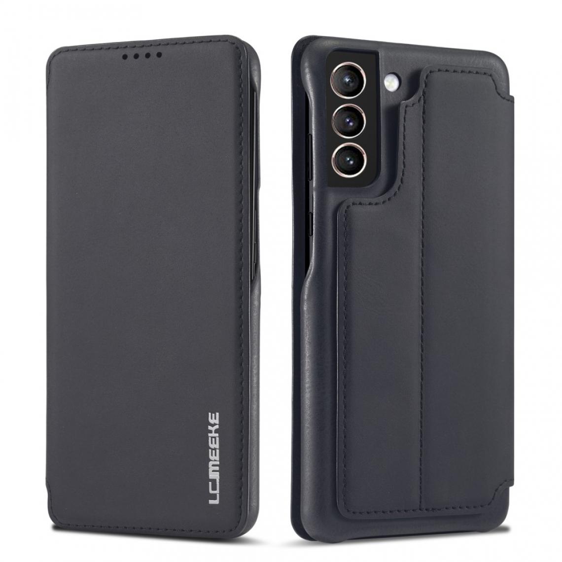 Other - Etui en PU Style rétro avec porte-carte noir pour votre Samsung Galaxy S21 FE - Coque, étui smartphone