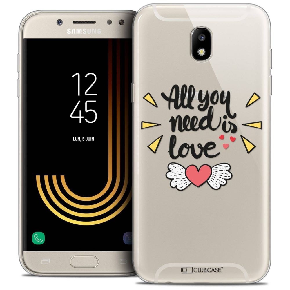Caseink - Coque Housse Etui Samsung Galaxy J5 2017 J530 (5.2 ) [Crystal Gel HD Collection Love Saint Valentin Design All U Need Is - Souple - Ultra Fin - Imprimé en France] - Coque, étui smartphone
