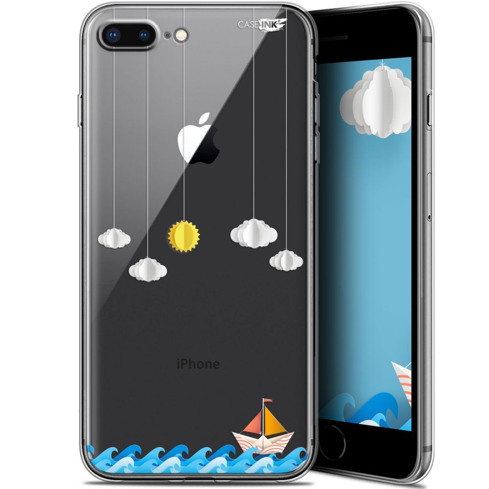 Caseink - Coque arrière Apple iPhone 7/8 Plus (4.7 ) Gel HD [ Nouvelle Collection - Souple - Antichoc - Imprimé en France] Petit Bateau en Mer - Coque, étui smartphone