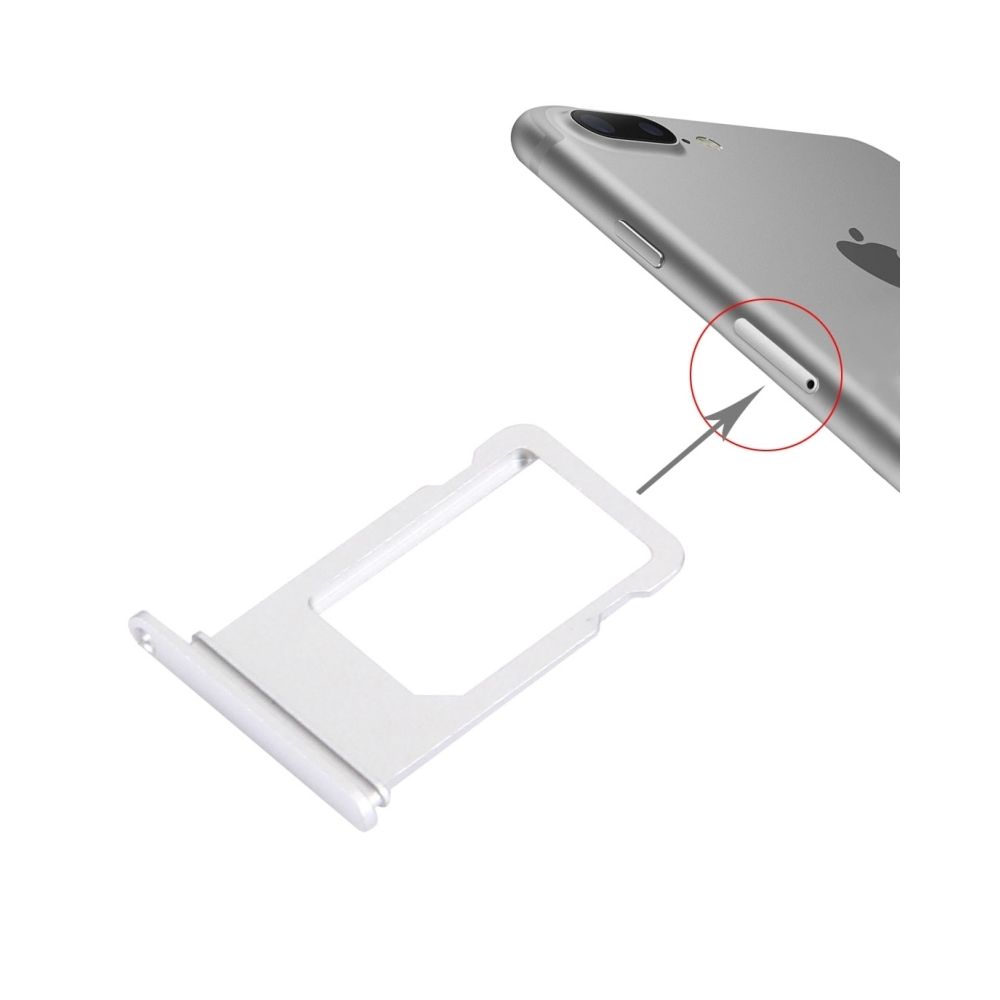 Wewoo - Argent pour iPhone 7 Plus Plateau à cartes pièce détachée - Autres accessoires smartphone