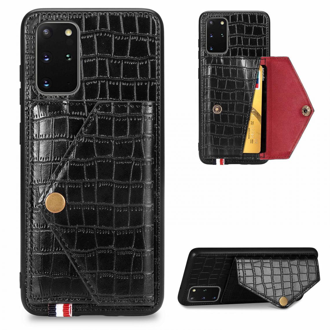 OtterBox - Housse Etui Coque de protection pour Samsung Galaxy S20 Plus Noir avec Porte Carte (imit Croco) [Noir] - Coque, étui smartphone