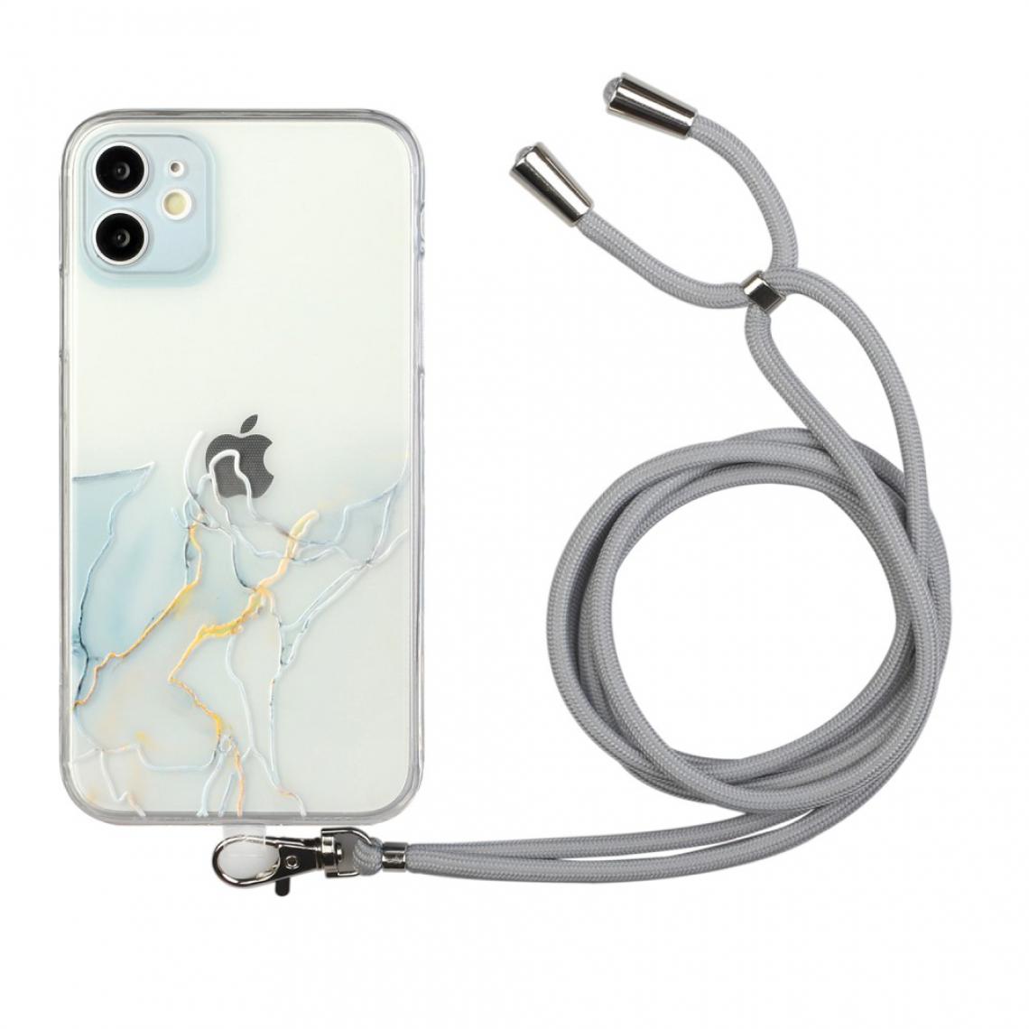 Other - Coque en TPU Motif Marbre Bien Protégé Flexible avec lanière style A pour votre Apple iPhone 12 - Coque, étui smartphone