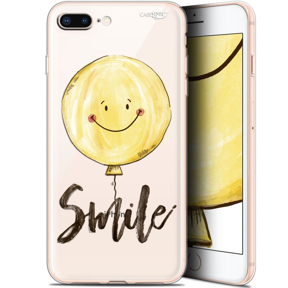 Caseink - Coque arrière Apple iPhone 7/8 Plus (4.7 ) Gel HD [ Nouvelle Collection - Souple - Antichoc - Imprimé en France] Smile Baloon - Coque, étui smartphone