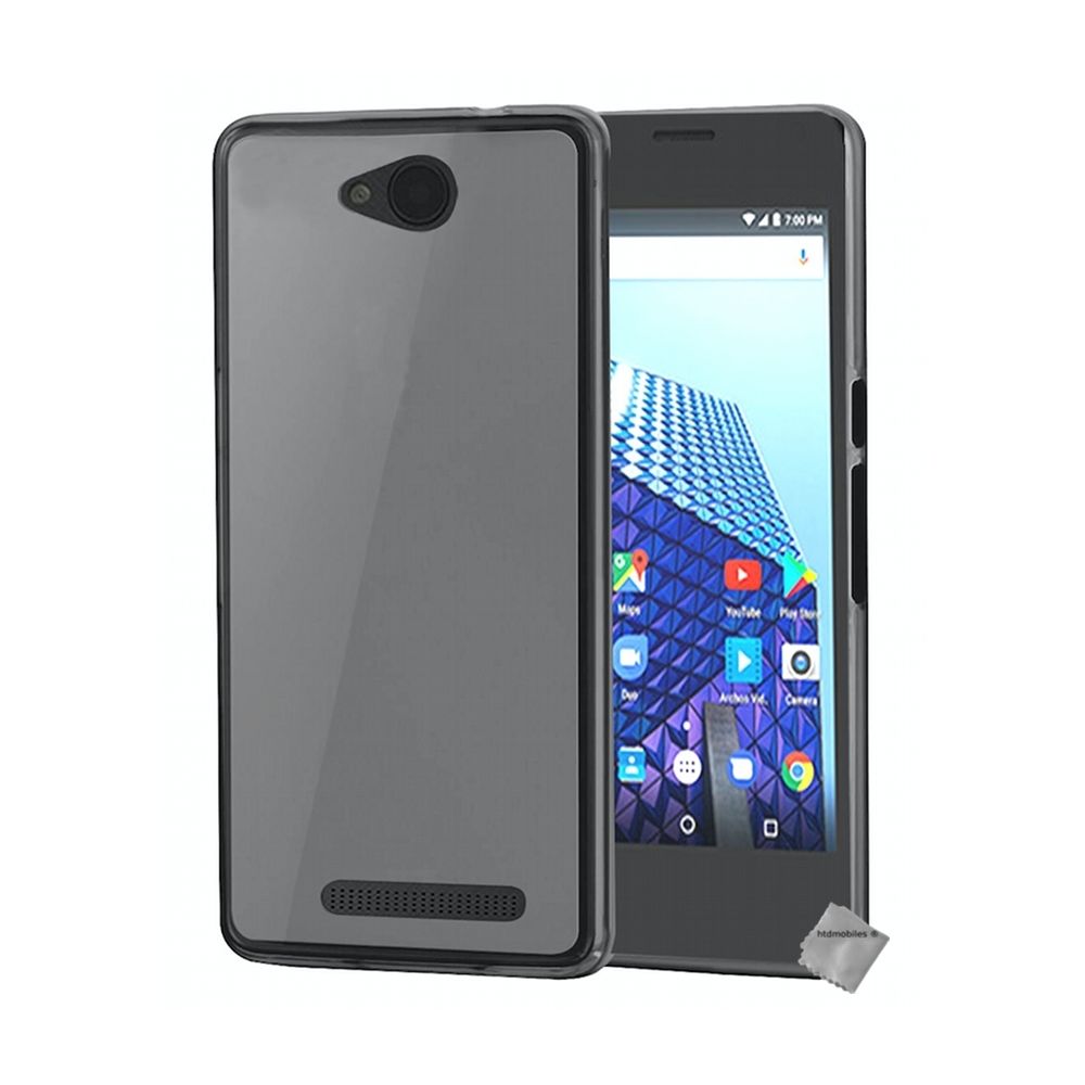 Htdmobiles - Housse etui coque pochette silicone gel fine pour Archos Access 45 4G + film ecran - GRIS - Autres accessoires smartphone