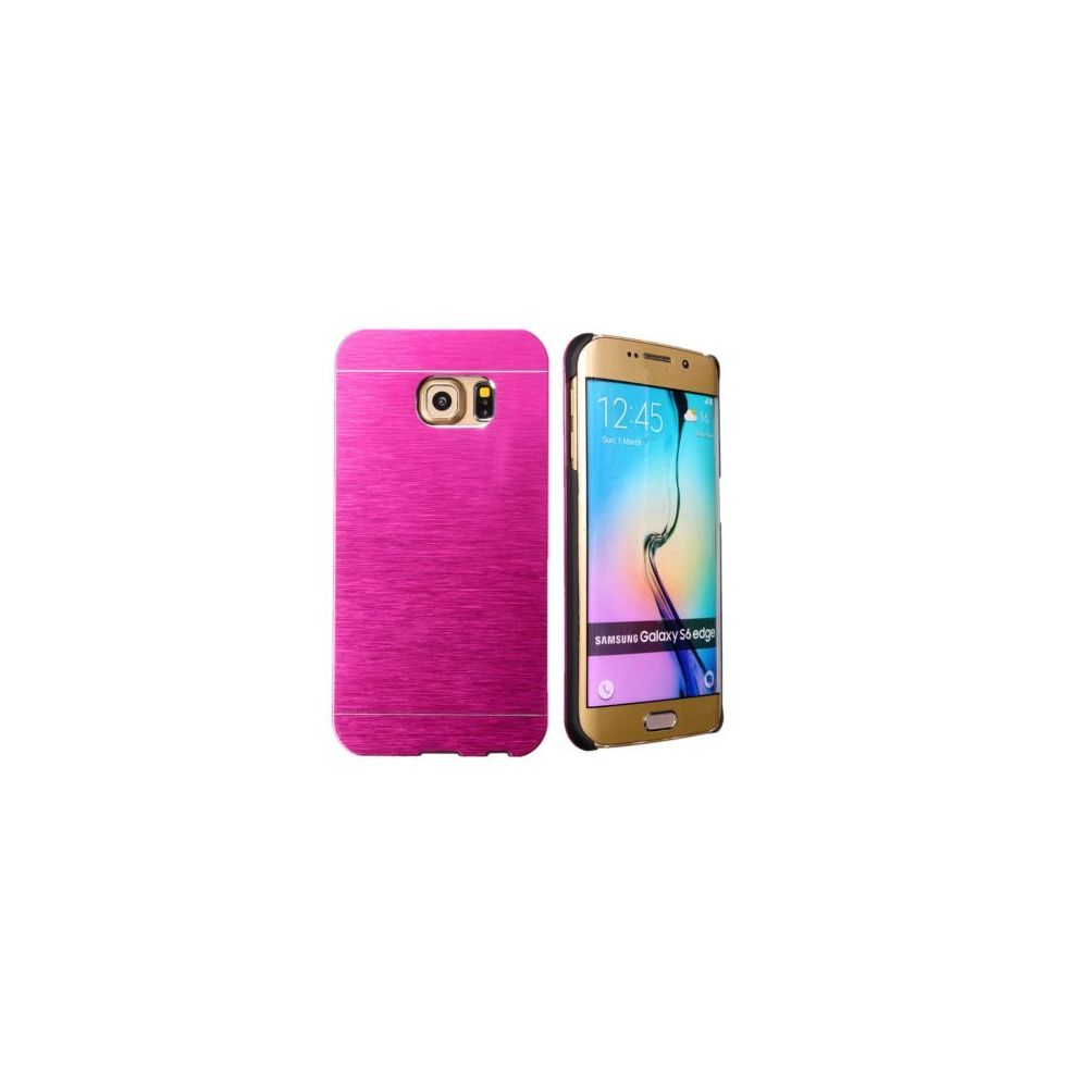 marque generique - Luxe Metal Aluminium Rose Dur Rigide Housse Coque Etui Case Galaxy S6 Edge - Coque, étui smartphone
