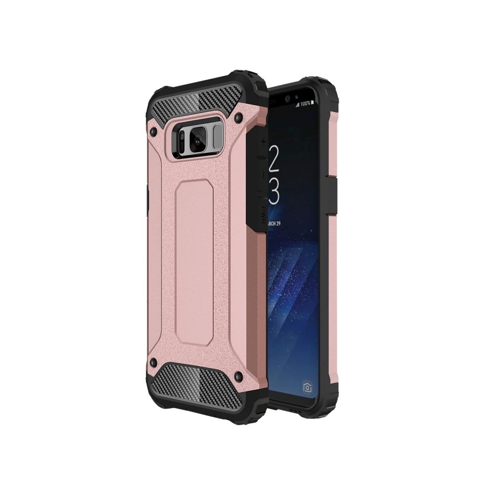 Wewoo - Coque renforcée rose pour Samsung Galaxy S8 + / G9550 Armure Tough TPU + PC Or - Coque, étui smartphone