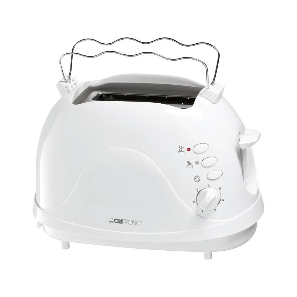 Clatronic - Grille Pain Toaster 2 fentes blanc 700W Clatronic TA 3565 - Grille-pain