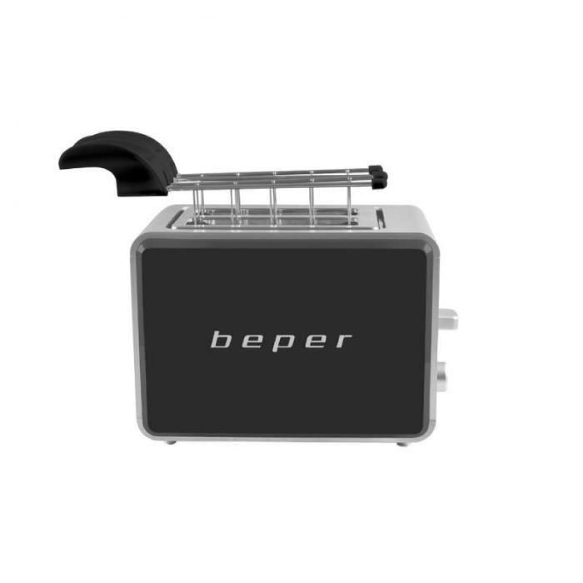Beper - BEPER BT.001N Grille-pain 2 fentes - 750 W - Noir - Grille-pain