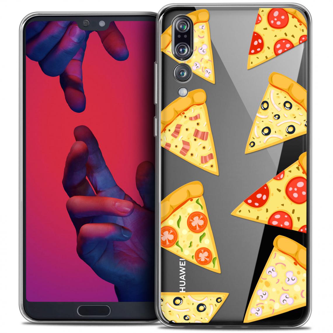 Caseink - Coque Housse Etui Huawei P20 PRO (6.1 ) [Crystal Gel HD Collection Foodie Design Pizza - Souple - Ultra Fin - Imprimé en France] - Coque, étui smartphone