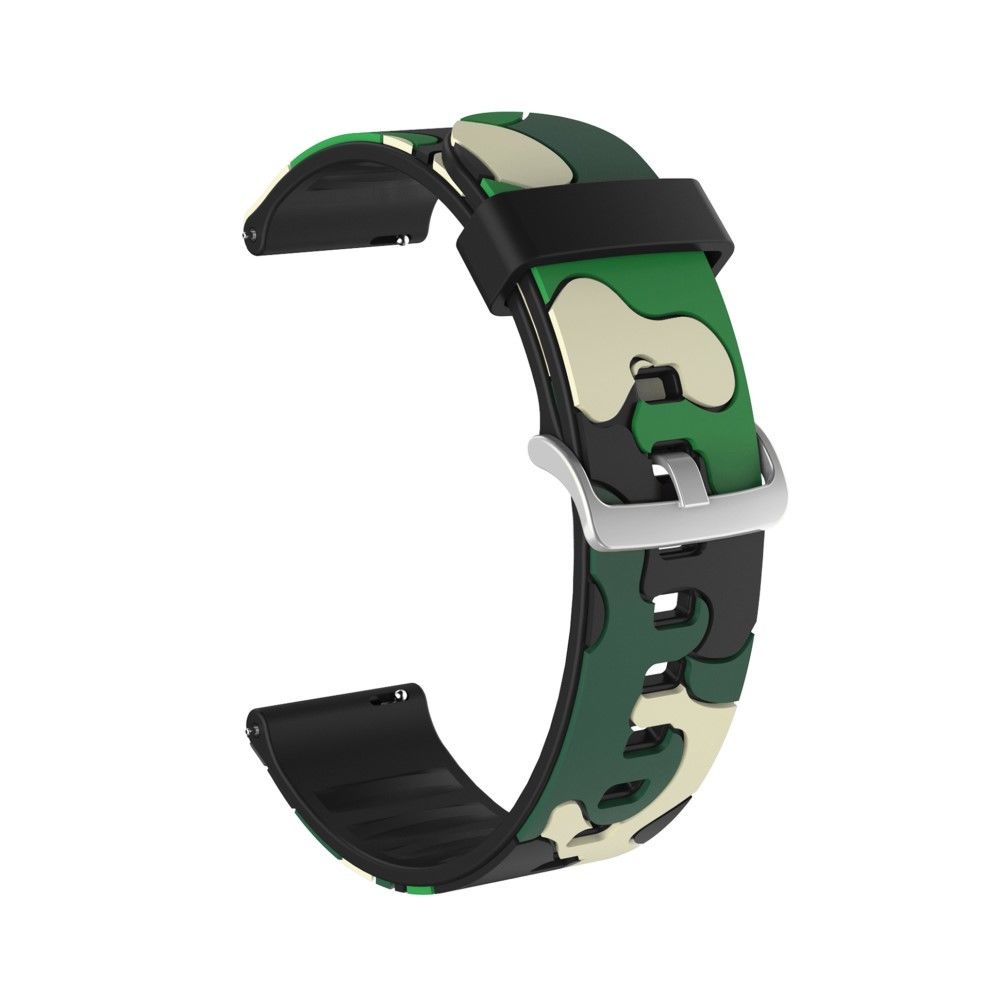 Generic - Bracelet en silicone Peau de camouflage 20 mm flexible vert armé pour votre Huami Amazfit Watch Youth Version/GT2 42mm - Accessoires bracelet connecté