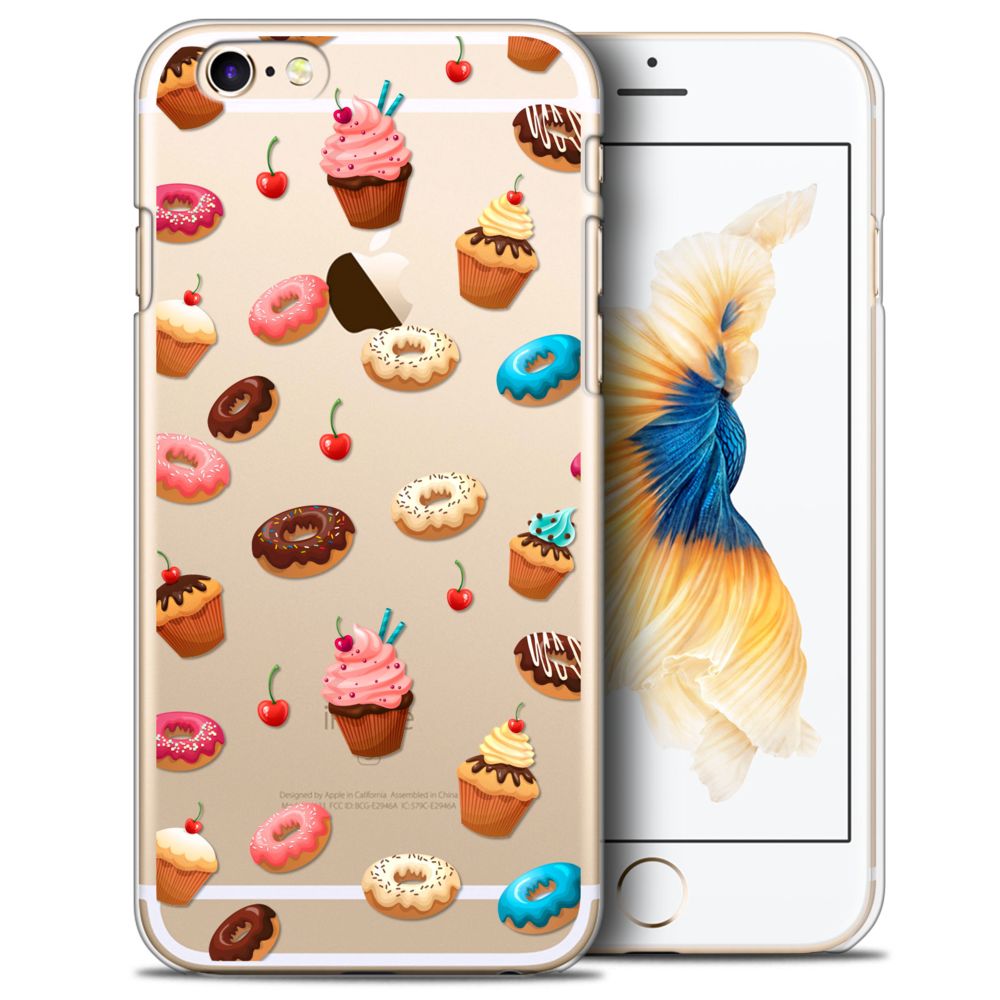Caseink - Coque Housse Etui Apple iPhone 6/6s [Crystal HD Collection Foodie Design Donuts - Rigide - Ultra Fin - Imprimé en France] - Coque, étui smartphone
