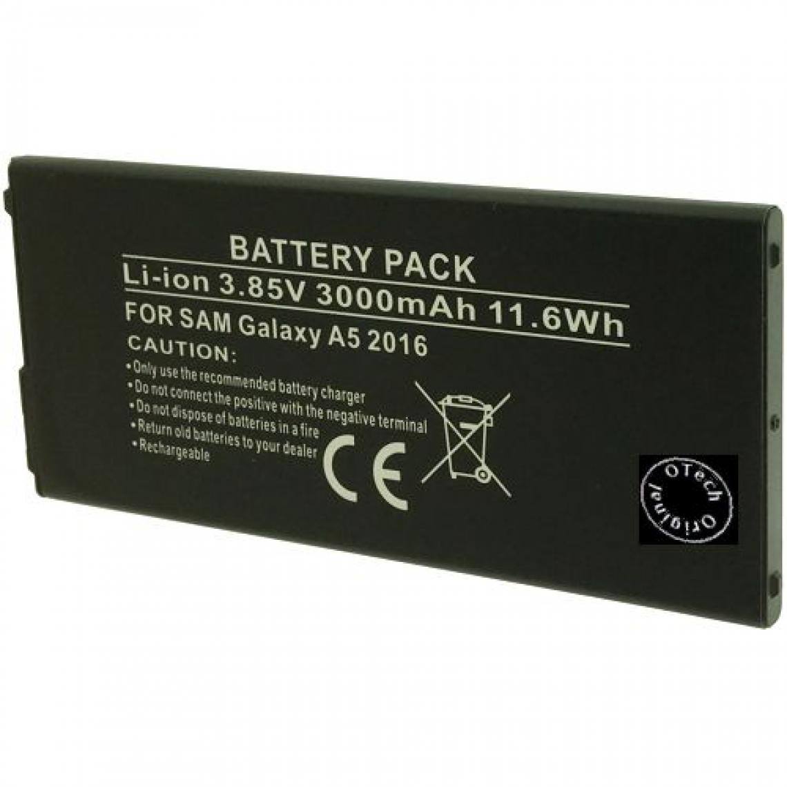 Otech - Batterie compatible pour SAMSUNG SM A510K - Batterie téléphone