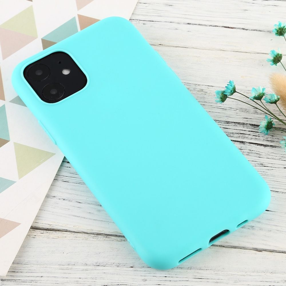 Wewoo - Coque Souple Pour iPhone 11 Candy Color TPU Case Blue Sky - Coque, étui smartphone