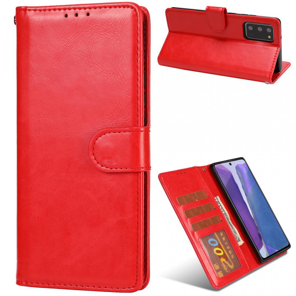 Other - Etui en PU retournement de texture de cheval fou rouge pour votre Samsung Galaxy Note 20/Note 20 5G - Coque, étui smartphone