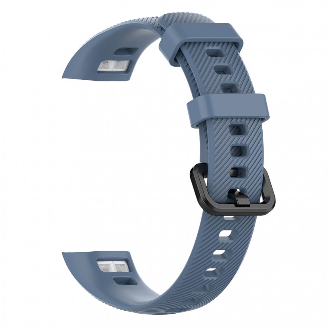 marque generique - Bracelet souple pour Huawei Honor 4 Bracelet de rechange pour montre intelligente, Bleu foncé 1 - Accessoires montres connectées