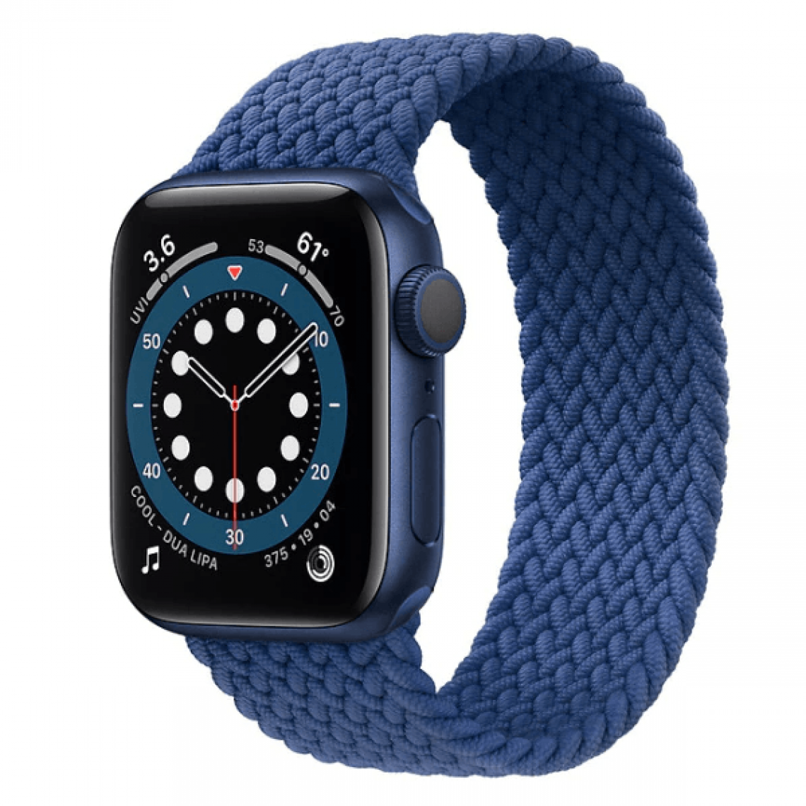 Phonecare - Bracelet Nylon Doux Solo pour Apple Watch Series 4 - 44mm (pouls: 170-182mm) - Bleu foncé - Autres accessoires smartphone
