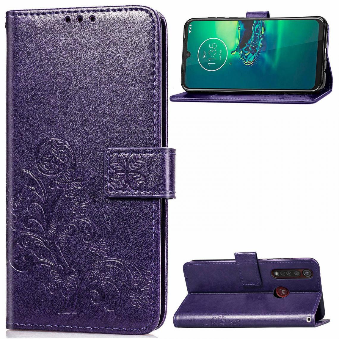 OtterBox - Moto G8 plus Housse Etui Coque de protection type portefeuille (lys) [Violet] - Coque, étui smartphone