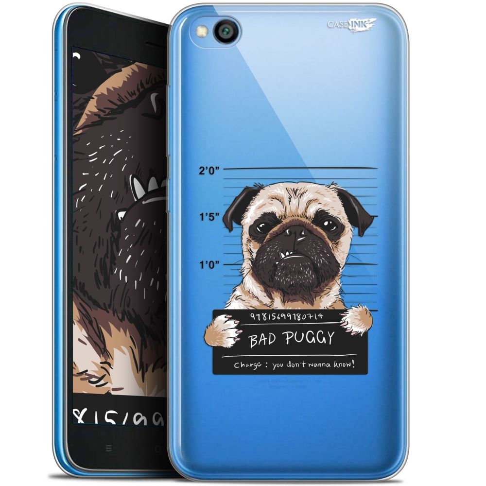 Caseink - Coque arrière Xiaomi Redmi Go (5 ) Gel HD [ Nouvelle Collection - Souple - Antichoc - Imprimé en France] Beware The Puggy Dog - Coque, étui smartphone
