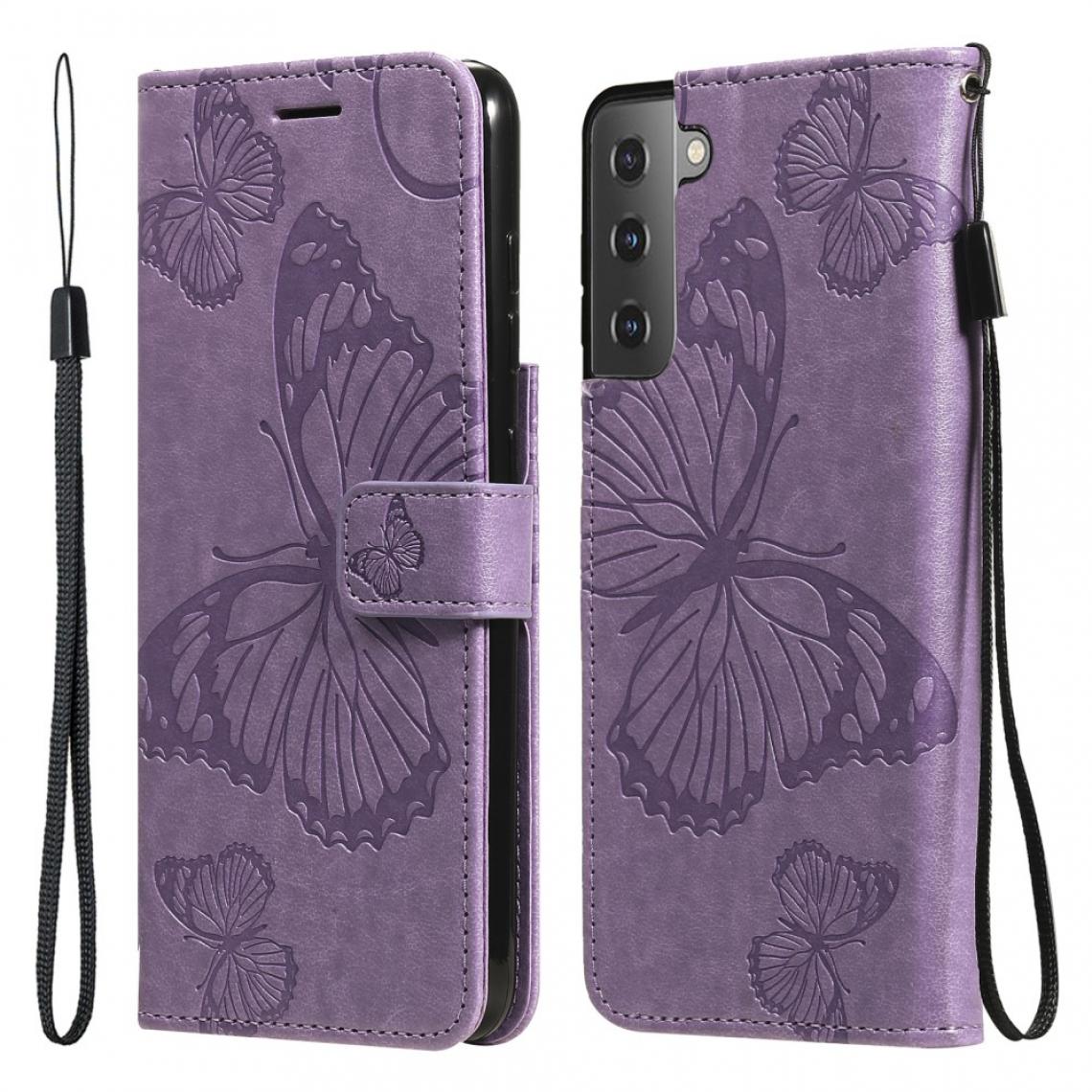 Other - Etui en PU Mentions légales Papillon violet pour votre Samsung Galaxy S21 FE/S21 Fan Edition - Coque, étui smartphone