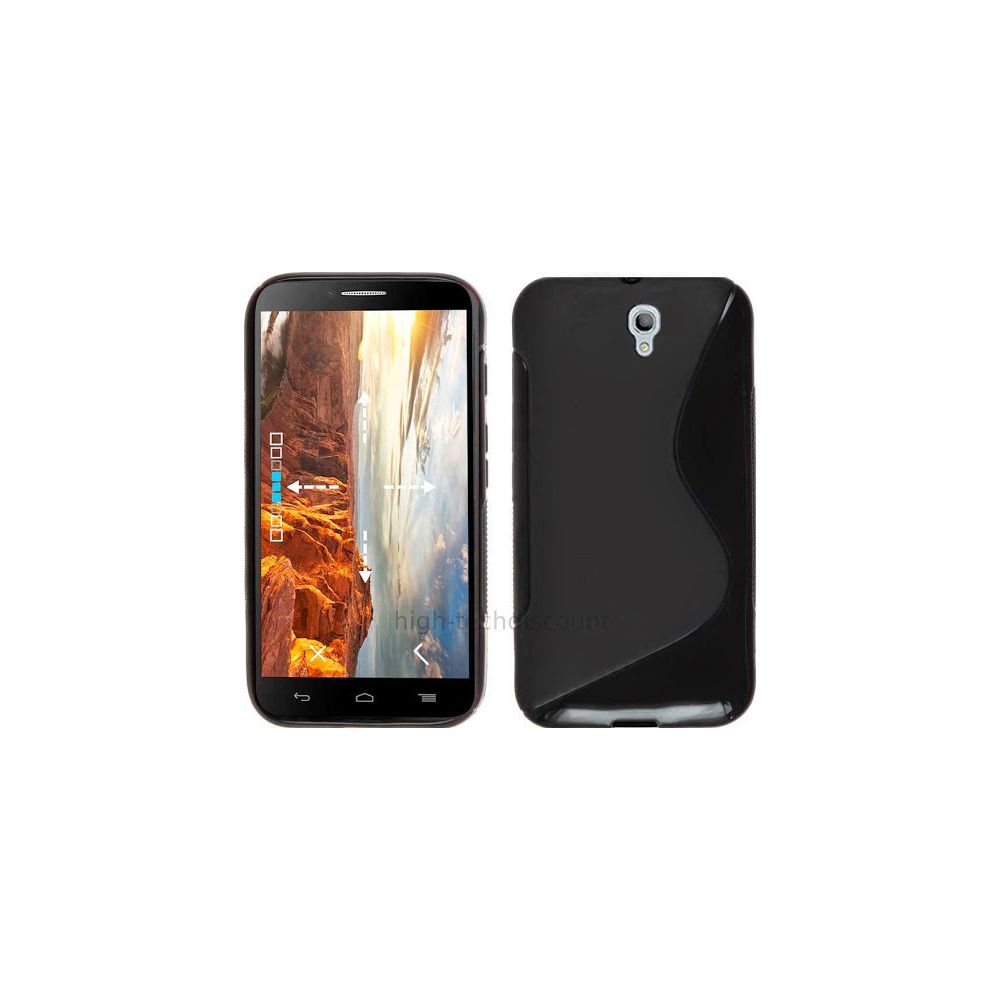 Htdmobiles - Housse etui coque silicone gel fine pour Alcatel One Touch Idol 2 6037 + film ecran - NOIR - Autres accessoires smartphone