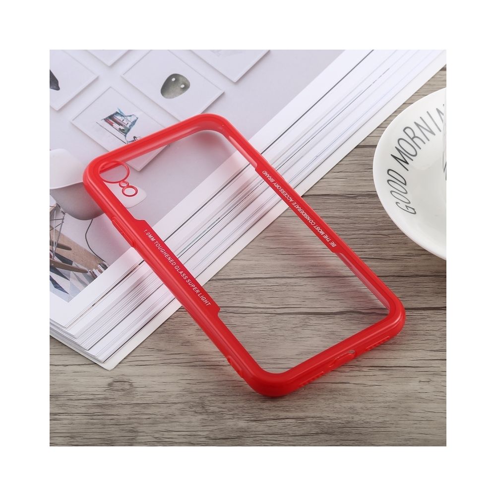 Wewoo - Coque Antichoc Acrylique + TPU pour iPhone XR (Rouge) - Coque, étui smartphone