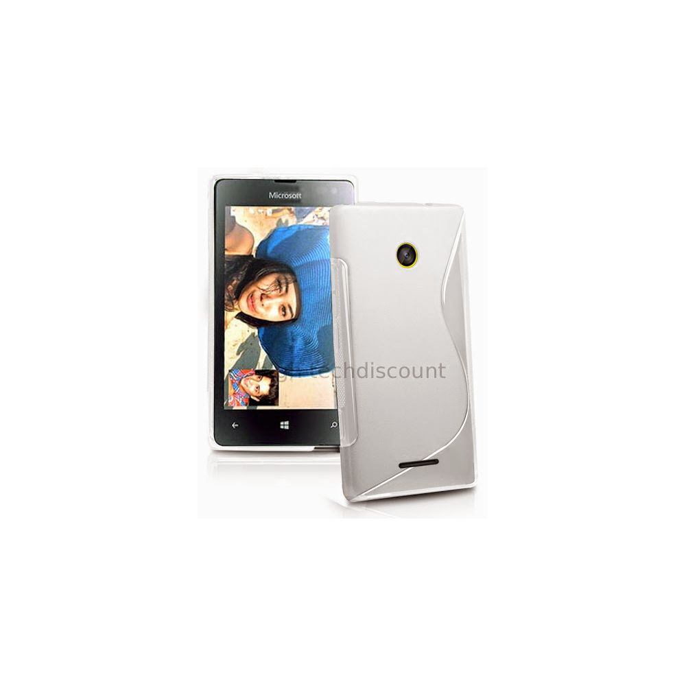Htdmobiles - Housse etui coque pochette silicone gel fine pour Microsoft Lumia 532 + film ecran - BLANC - Autres accessoires smartphone