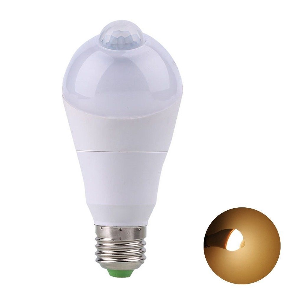 Wewoo - E27 5W Éclairage intérieur PIR Capteur infrarouge blanc chaud - Lampe connectée