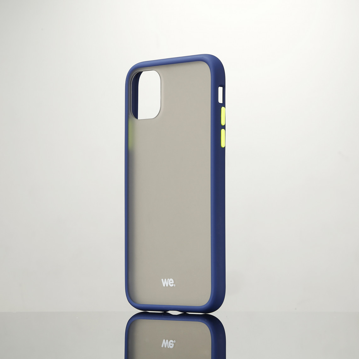 We - Coque caoutchouc WE pour smartphone Apple iPhone 11 - Bleu Anti-choc, traitement anti-buée et anti-empreinte - Coque, étui smartphone