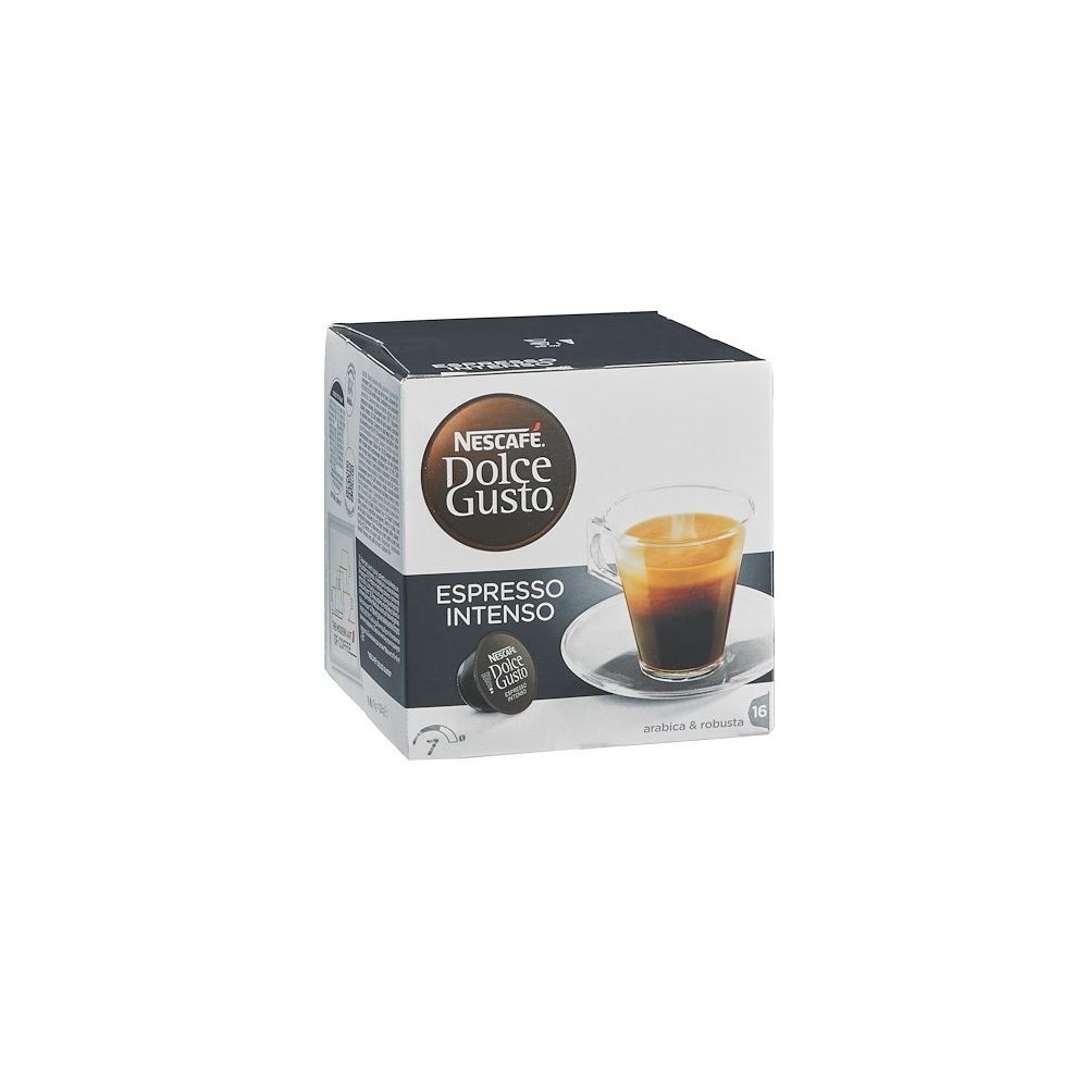 Dolce Gusto - Café Nescafé Espresso Intenso capsule pour Dolce Gusto - Boîte de 16 - Dosette café