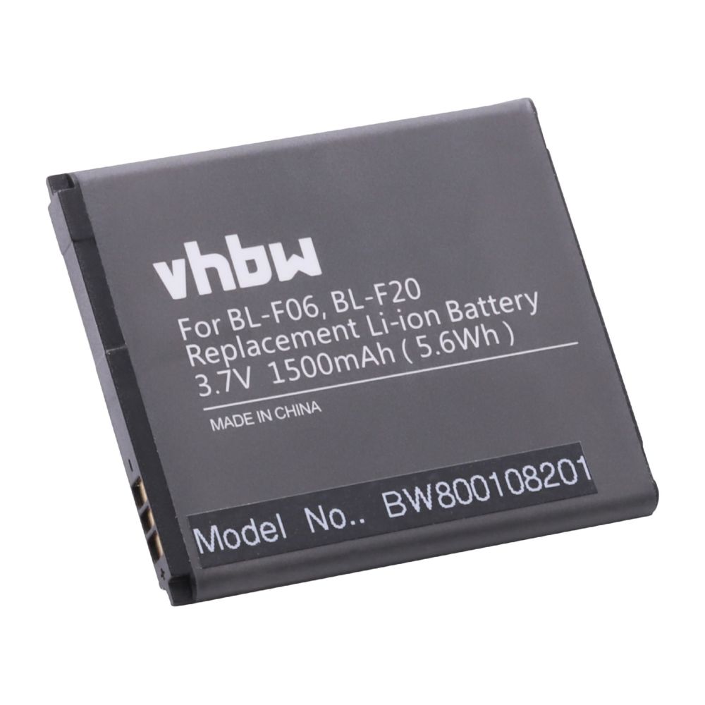 Vhbw - vhbw Li-Ion Batterie 1500mAh (3.7V) pour téléphone portable, Smartphone Telefon Phicomm C230, C230V, C230W, Clue, i300 comme BL-F06, BL-F20, BL-F25. - Batterie téléphone