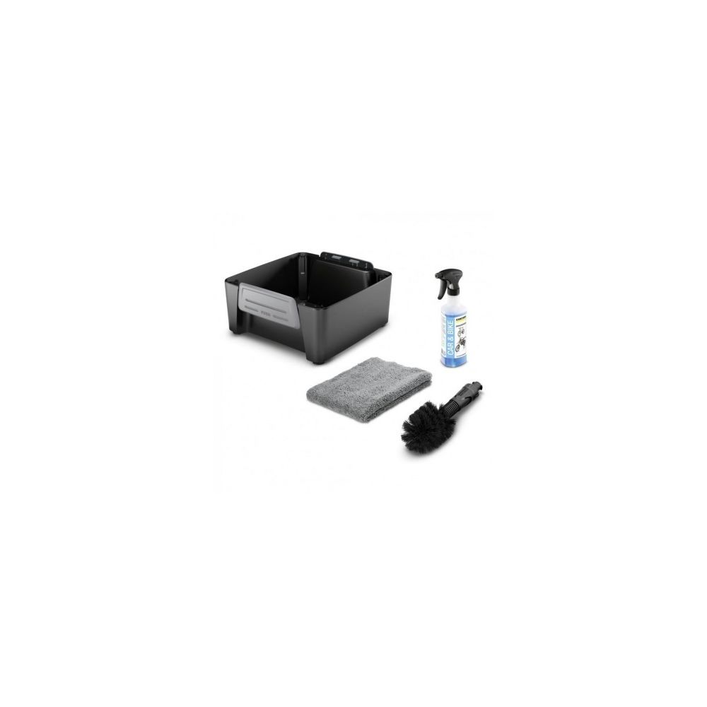 Karcher - KARCHER Kit velo - Accessoire associe au nettoyeur mobile OC3 - Chiffon microfibre, une brosse universelle et un detergent velo - Aspirateur robot