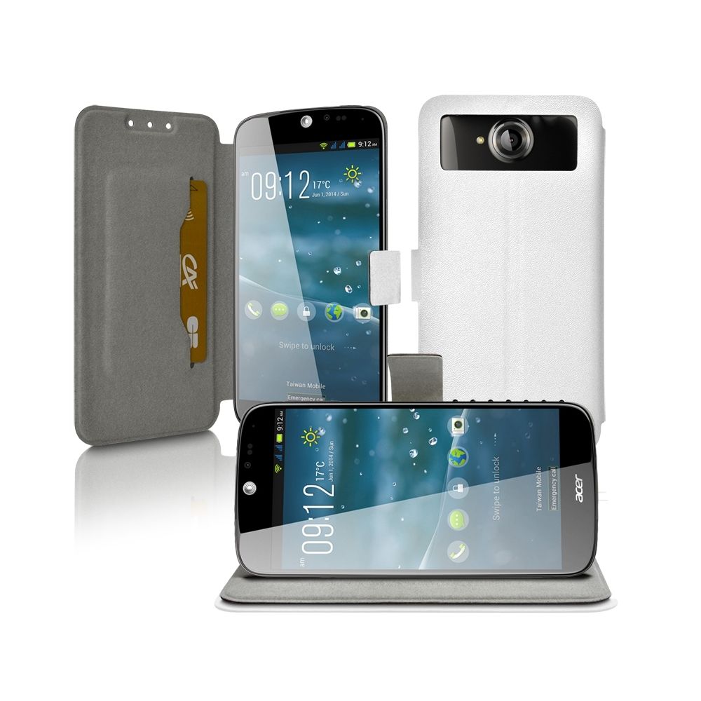Karylax - Housse Coque Etui Universel L Couleur Blanc pour Acer Liquid Jade S - Autres accessoires smartphone