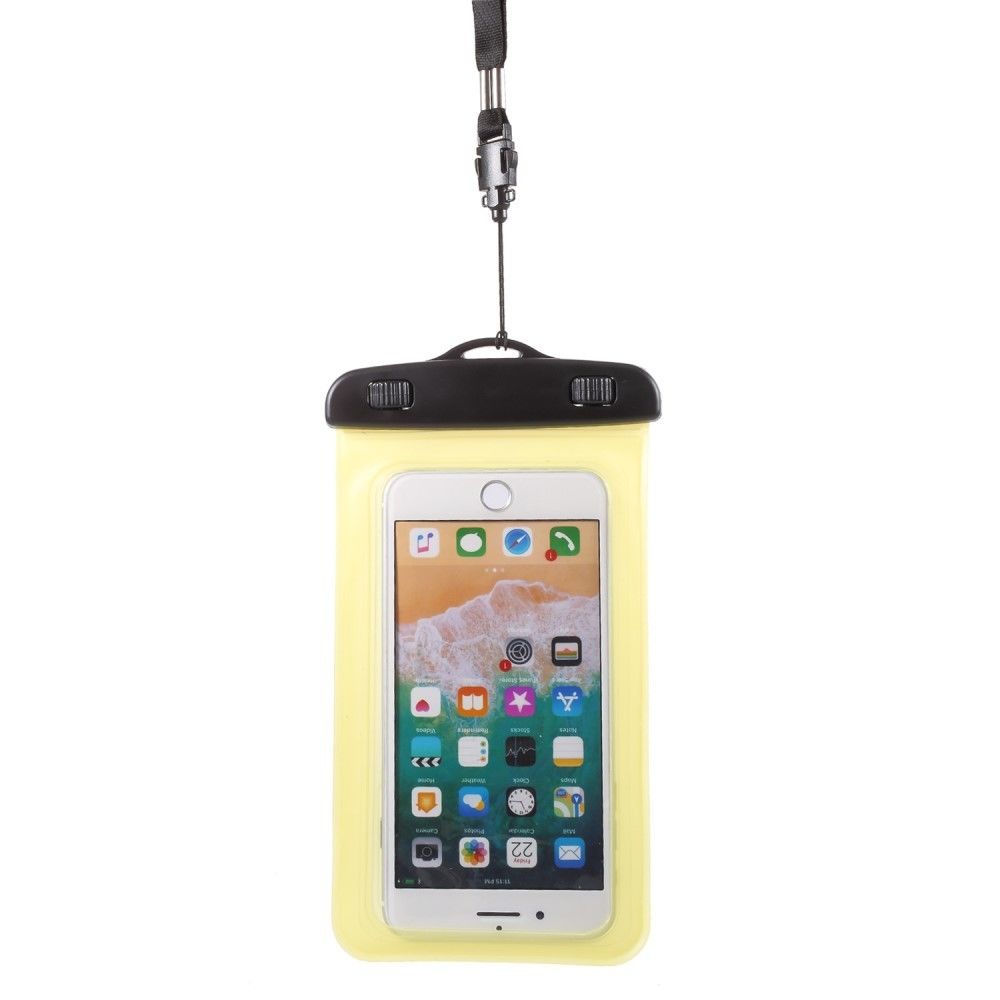 marque generique - Sacoche en TPU sac étanche universelle avec la taille: 18.5x10cm jaune pour votre Universal - Autres accessoires smartphone
