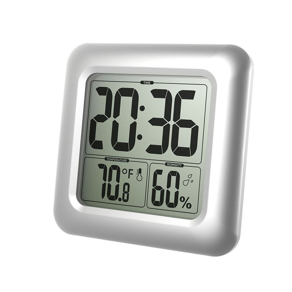 marque generique - Thermomètre Hygromètre Horloge Digitale Résistant À L'Eau Salle De Bains Cuisine - Météo connectée