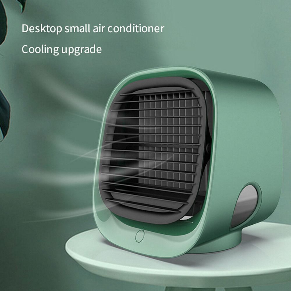 Generic - Refroidisseur d'air personnel Mini ventilateur de climatisation portable refroidisseur de bureau 3 vitesses - vert - Accessoires de motorisation