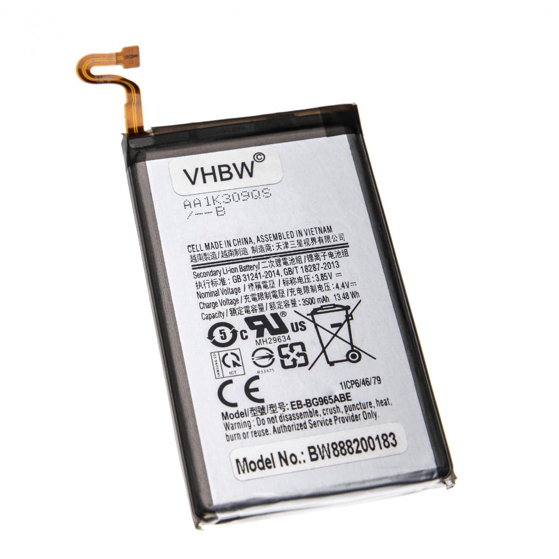 Vhbw - vhbw Batterie remplacement pour Samsung EB-BG965ABE, GH82-15960A pour smartphone (3500mAh, 3,85V, Li-polymère) - Batterie téléphone