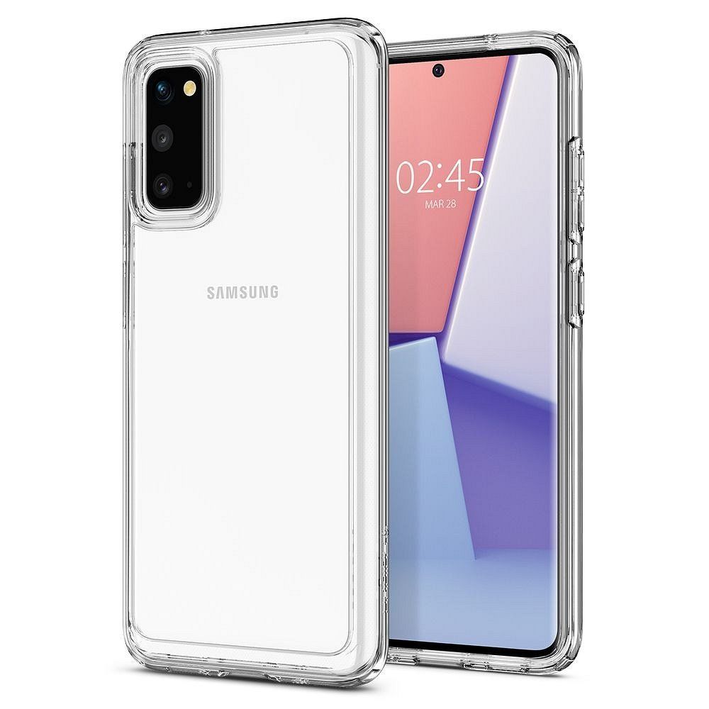 Caseink - Coque Spigen ? Ultra Hybrid pour Samsung S20 Transparent - Coque, étui smartphone