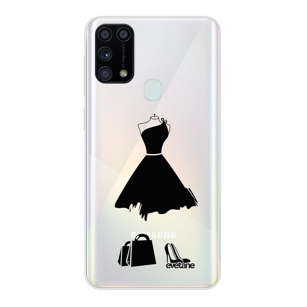 Evetane - Coque Samsung Galaxy M31 souple transparente My little black dress Motif Ecriture Tendance Evetane - Coque, étui smartphone