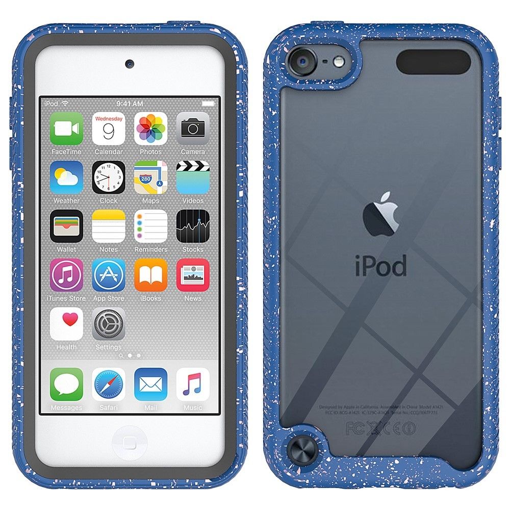 marque generique - Coque en TPU hybride anti-choc clair bleu foncé pour votre Apple iPod Touch 5/6/7 - Coque, étui smartphone