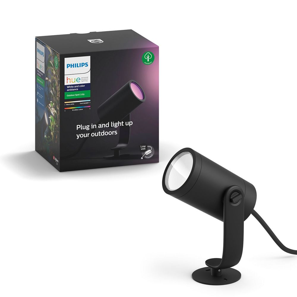 Philips Hue - White & Color Ambiance LILY Kit 1 Spot 8W - Anthracite - Lampe connectée
