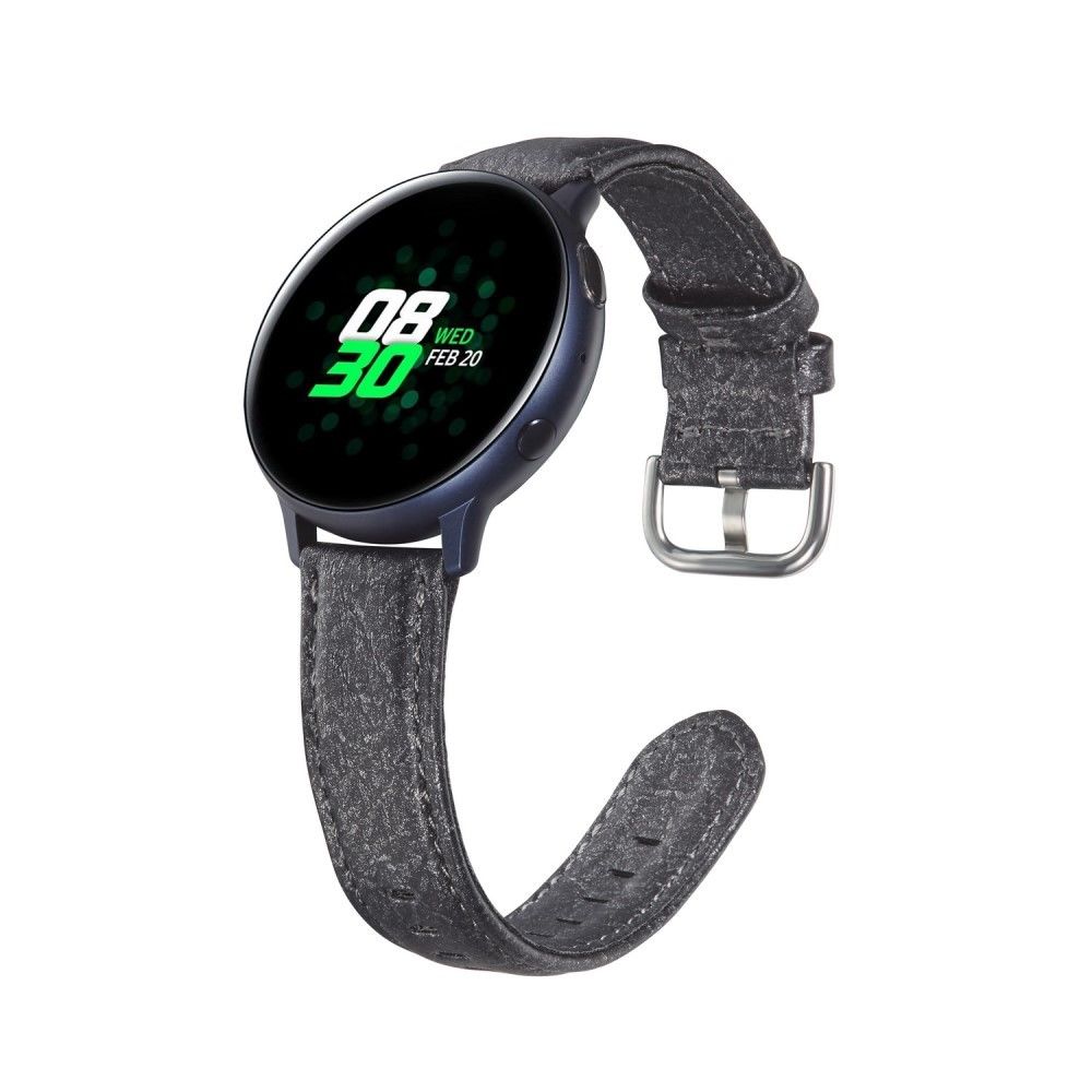 Generic - Bracelet en PU 22mm noir pour votre Samsung Galaxy Watch 46mm/Gear S3/Huawei Watch GT2 46mm - Accessoires bracelet connecté