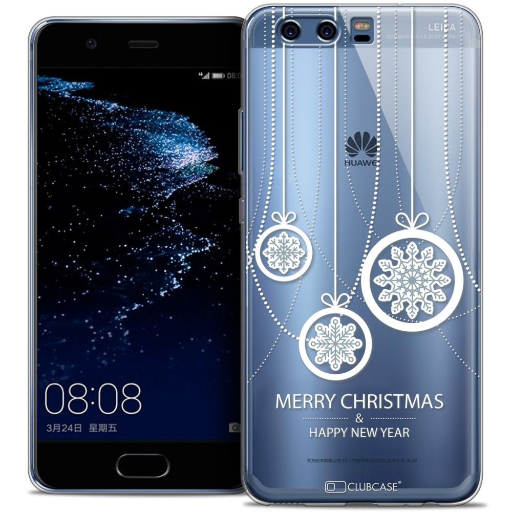 Caseink - Coque Housse Etui Huawei P10 [Crystal Gel HD Collection Noël 2016 Design Christmas Balls - Souple - Ultra Fin - Imprimé en France] - Coque, étui smartphone