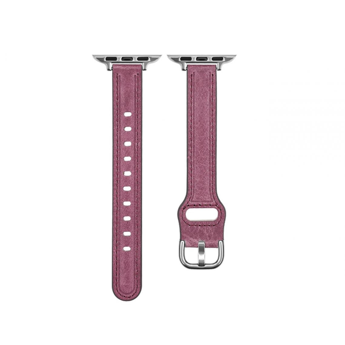 Generic - B14 Regarder les bracelets de remplacement 42mm 44mm 44mm 44mm 45mm Sangle en cuir mince perforé pour Apple IWatch 7654321 SE - Accessoires Apple Watch