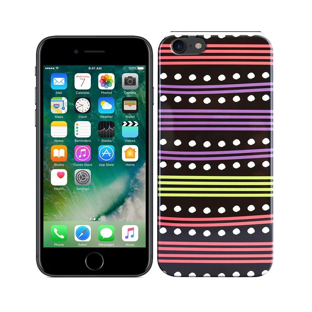 Mooov - Coque souple avec pattern ""Color line"" pour iPhone 7/8 - Autres accessoires smartphone